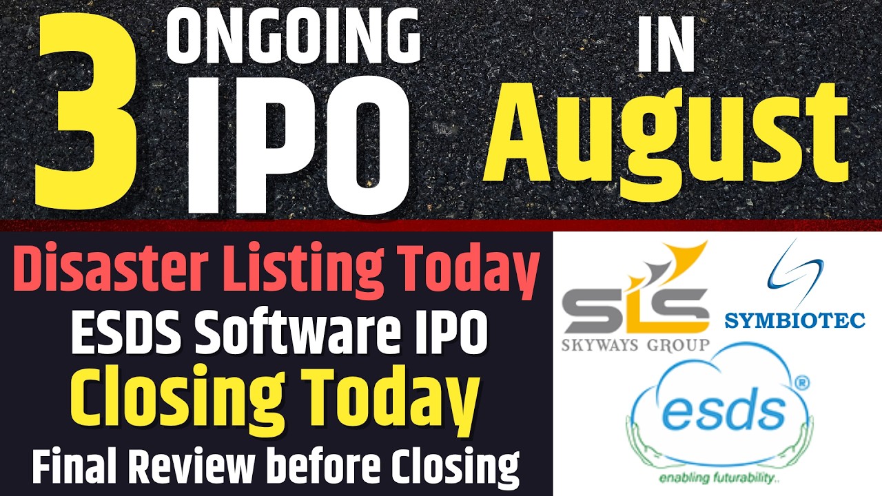 Disaster Listing🟥Skyways Air IPO | ESDS Software IPO Closing Today