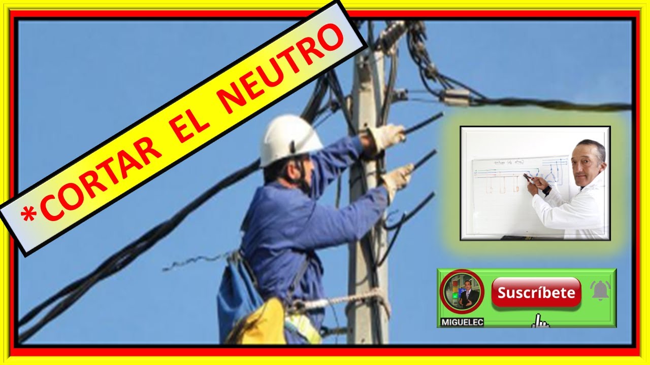 ⚡NEUTRO flotante,  cortar el NEUTRO.