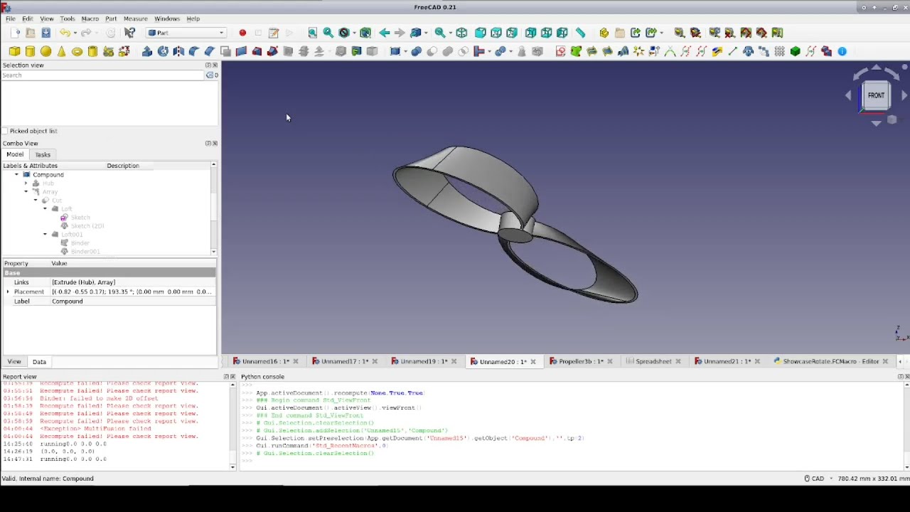 FreeCAD: Your Toroidal Propeller Is Invalid