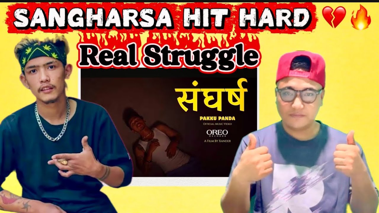 Paku Panda – Sangharsa | This Song HIT TOO HARD 😭🔥 | Emotional Nepali Rap Reaction