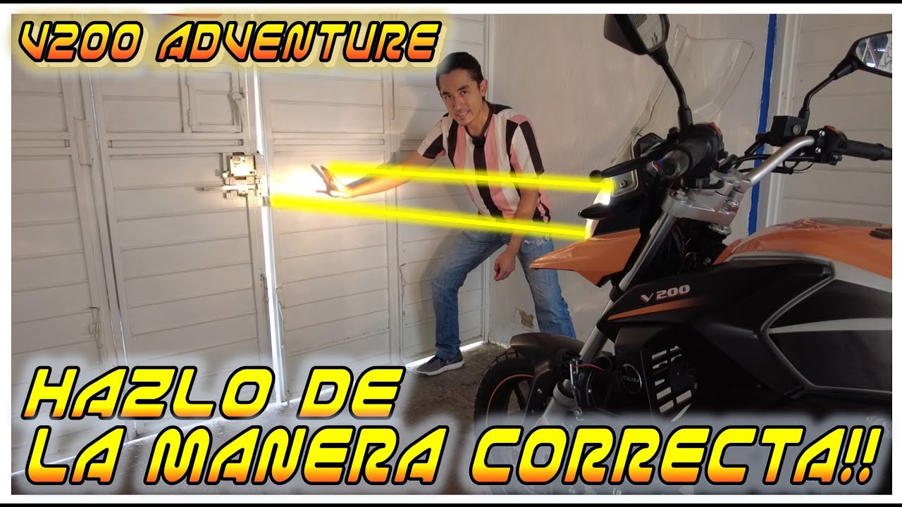 ▪️ALINEACION CORRECTA DE LA LUZ DEL FARO PRINCIPAL DE LA ITALIKA V200 ADVENTURE |CAP. 17 NIVEL FACIL