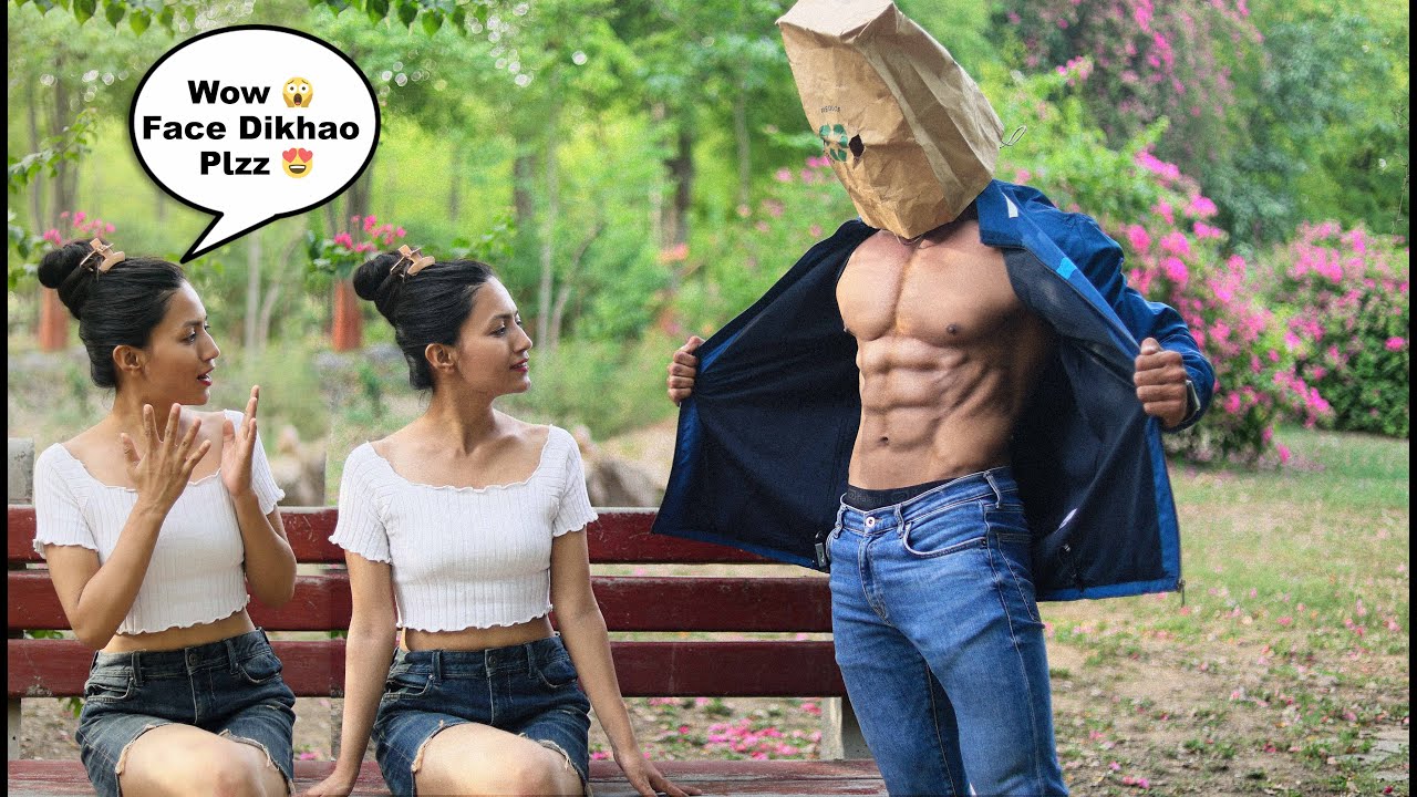 Shirtless MaskMan Bodybuilder Picking Up Cute Girl 😍💪🏼 || FitManjeet
