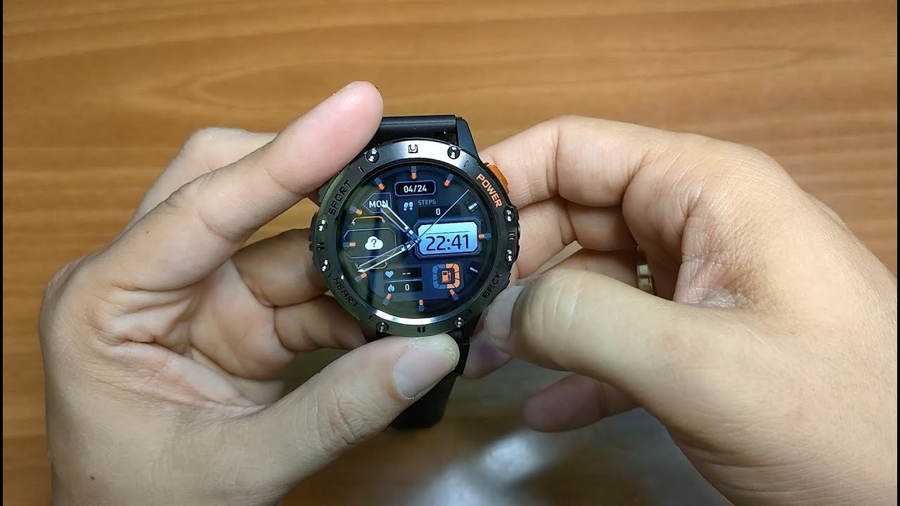 K65 smartwatch unboxing and quick menu view