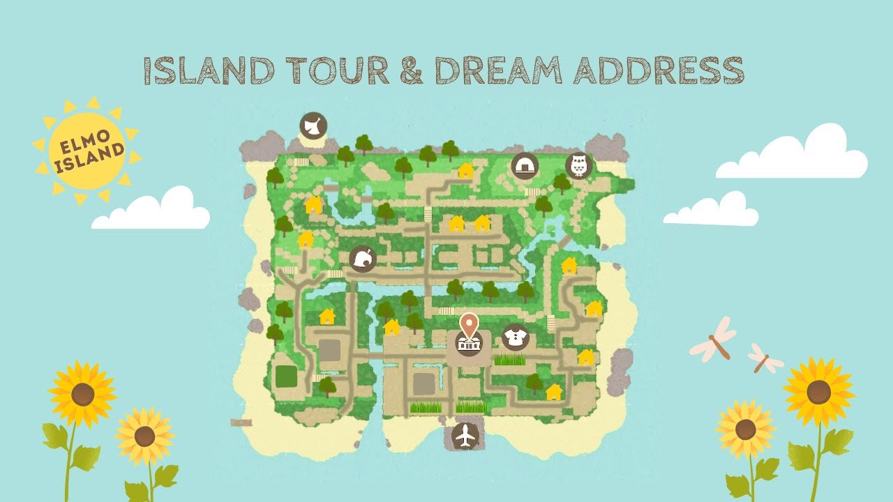 【あつ森】田舎の夏エルモ島を散策＆夢番地更新 | Walking in the countryside summer Elmo Island & Dream Address update【島紹介】