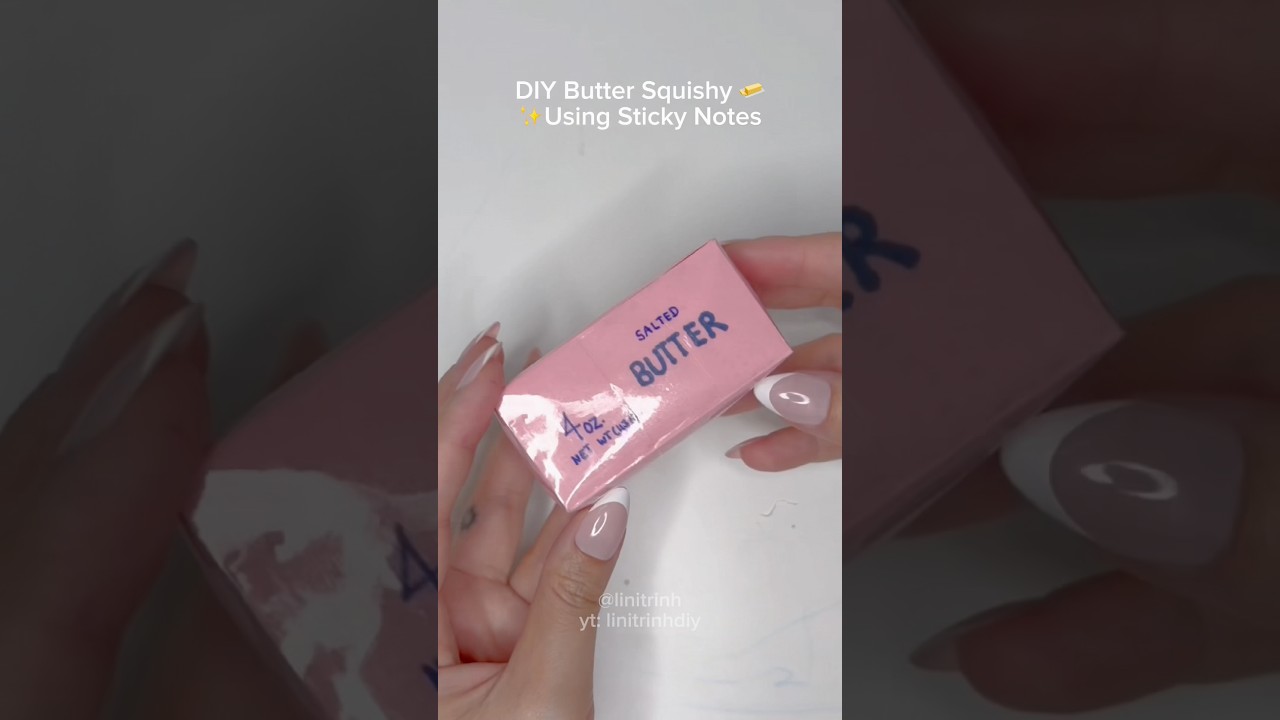 Diy butter squishy using sticky notes