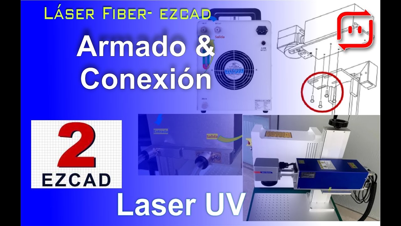 [ EZCAD 2 - Laser UV ] Instalación máquina Láser UV Galvo