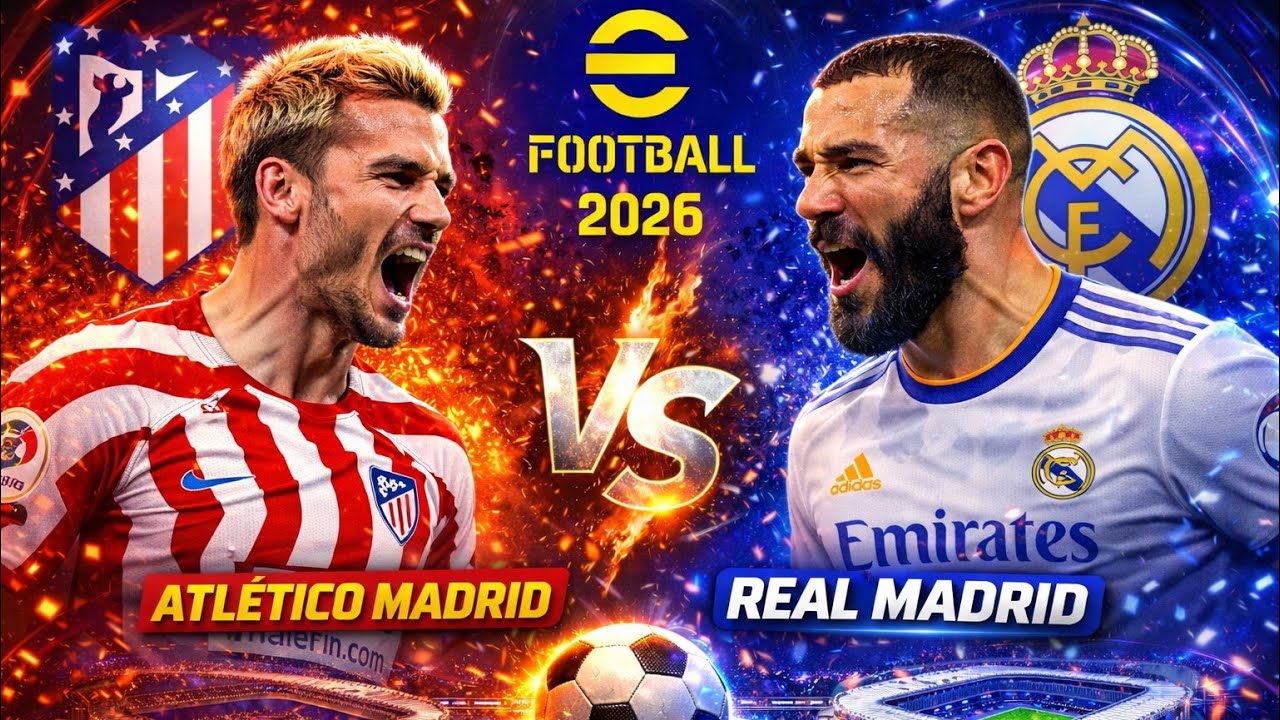 EFOOTBALL 2026 | ATLETICO MADRID VS REAL MADRID ⚽️🔥