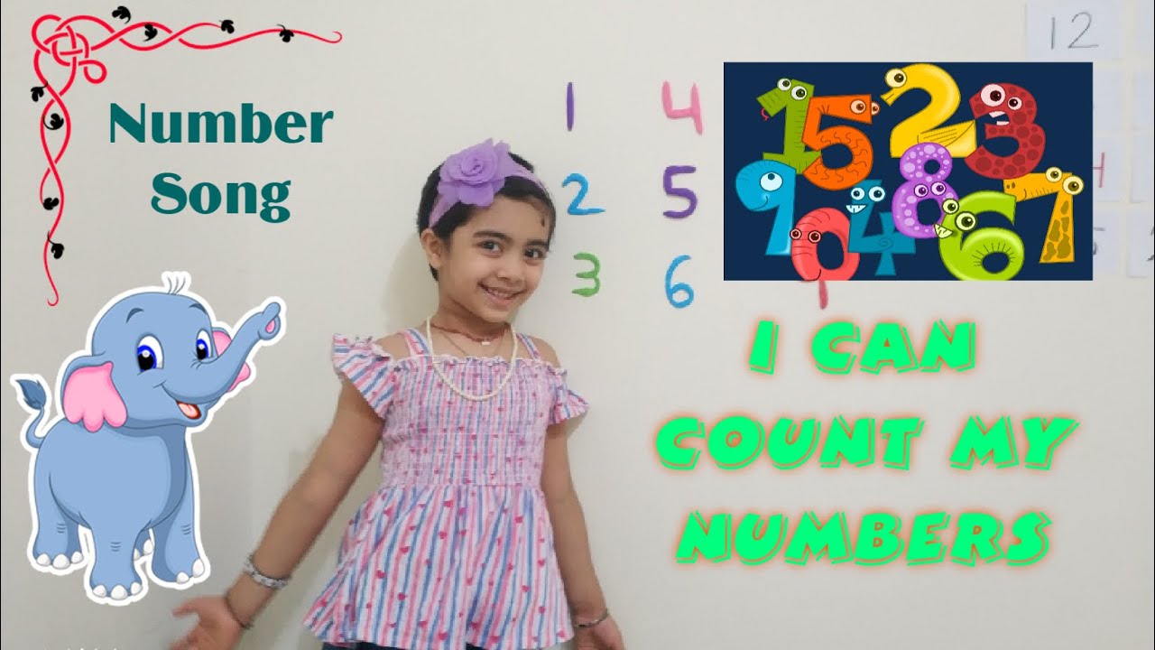 Number Song 1-20, I CAN COUNT MY NUMBERS by Saanvi