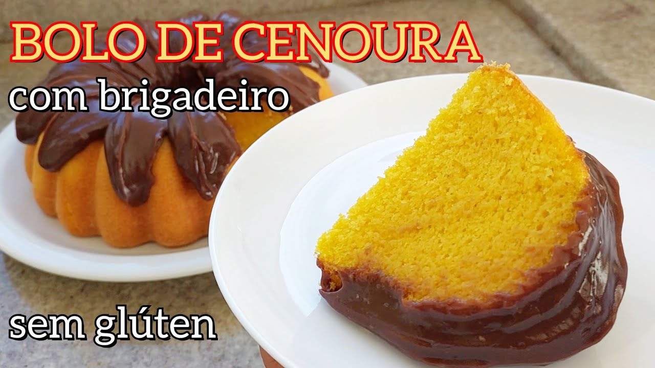 BOLO DE CENOURA SEM GLÚTEN O CLÁSSICO DOS BOLOS | SEM FARINHA DE TRIGO