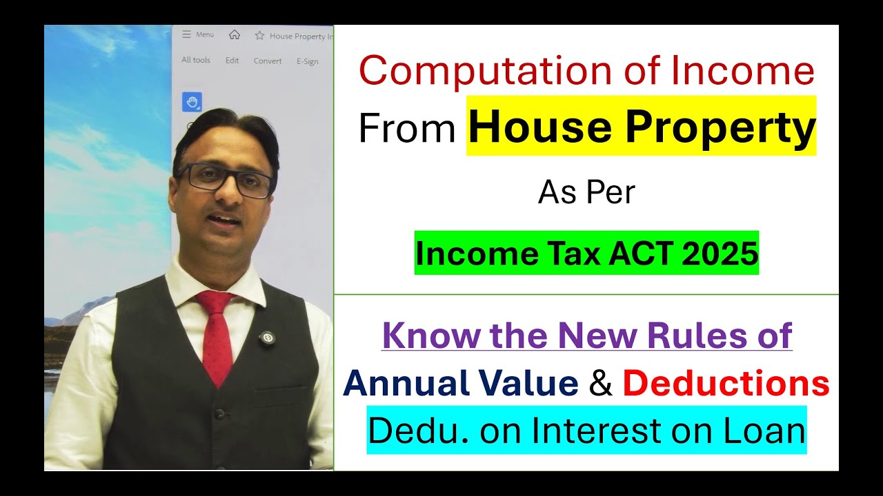 Income from House Property Tax Rules 🔥 | Deductions & Computation Made Easy | Income Tax Act 2025