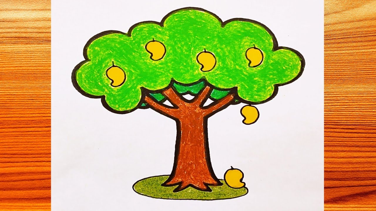 How to Draw a Mango Tree | Art of Kala