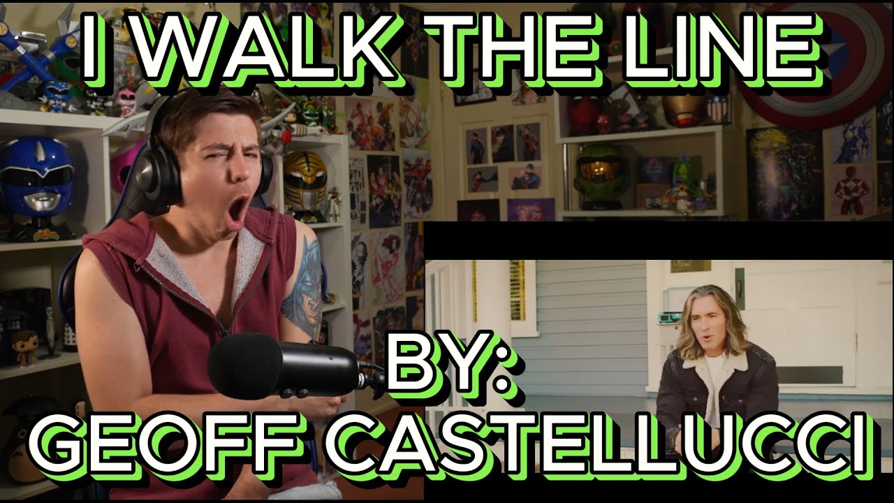 THIS WAS A VOCAL ATTACK!!!!!!!! Blind reaction to Geoff Castellucci - I Walk The Line
