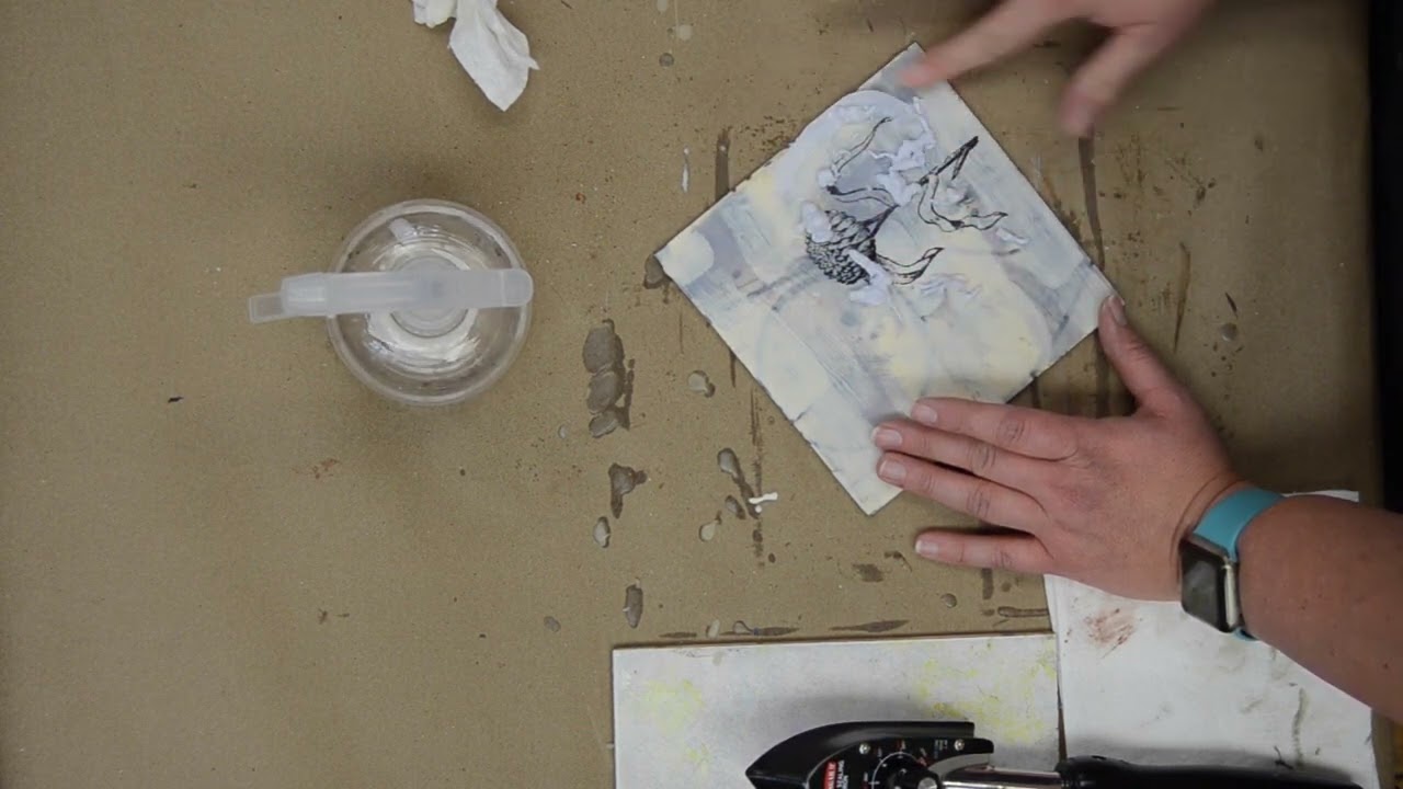 Mastering image transfers on encaustic
