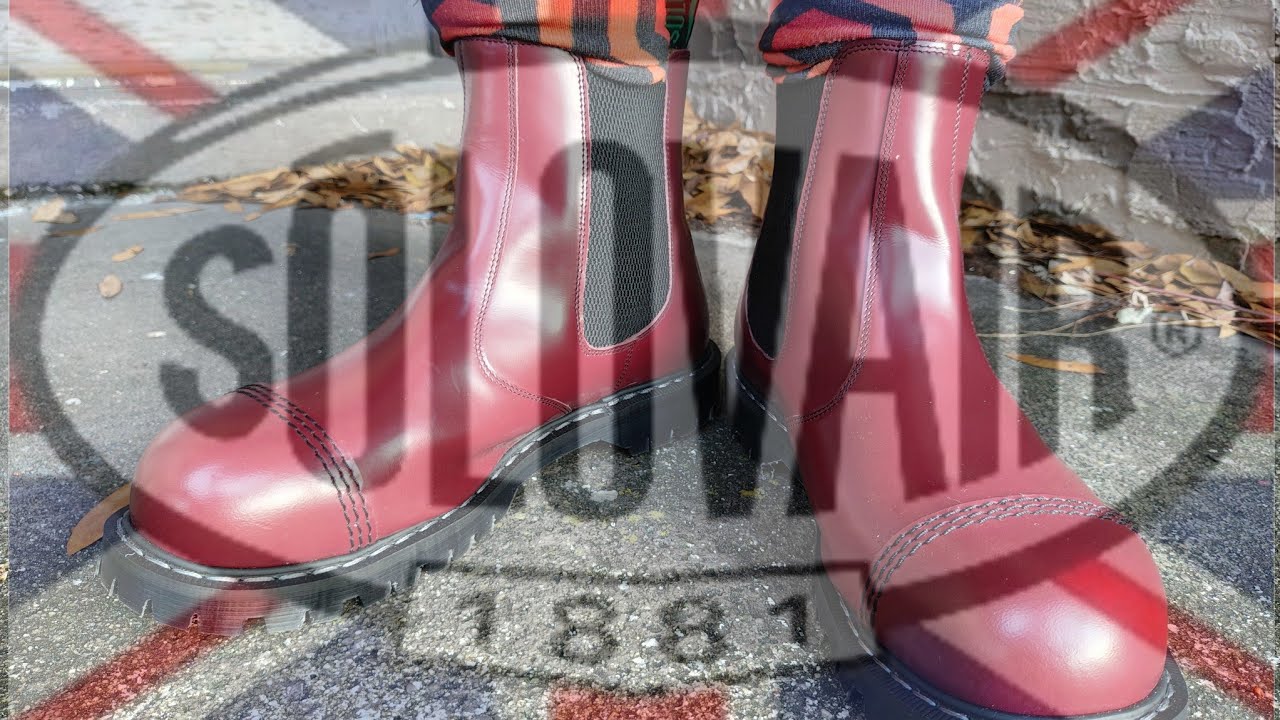 N.P.S. Solovair cherry red Dealer/Chelsea Steel Toe Boots