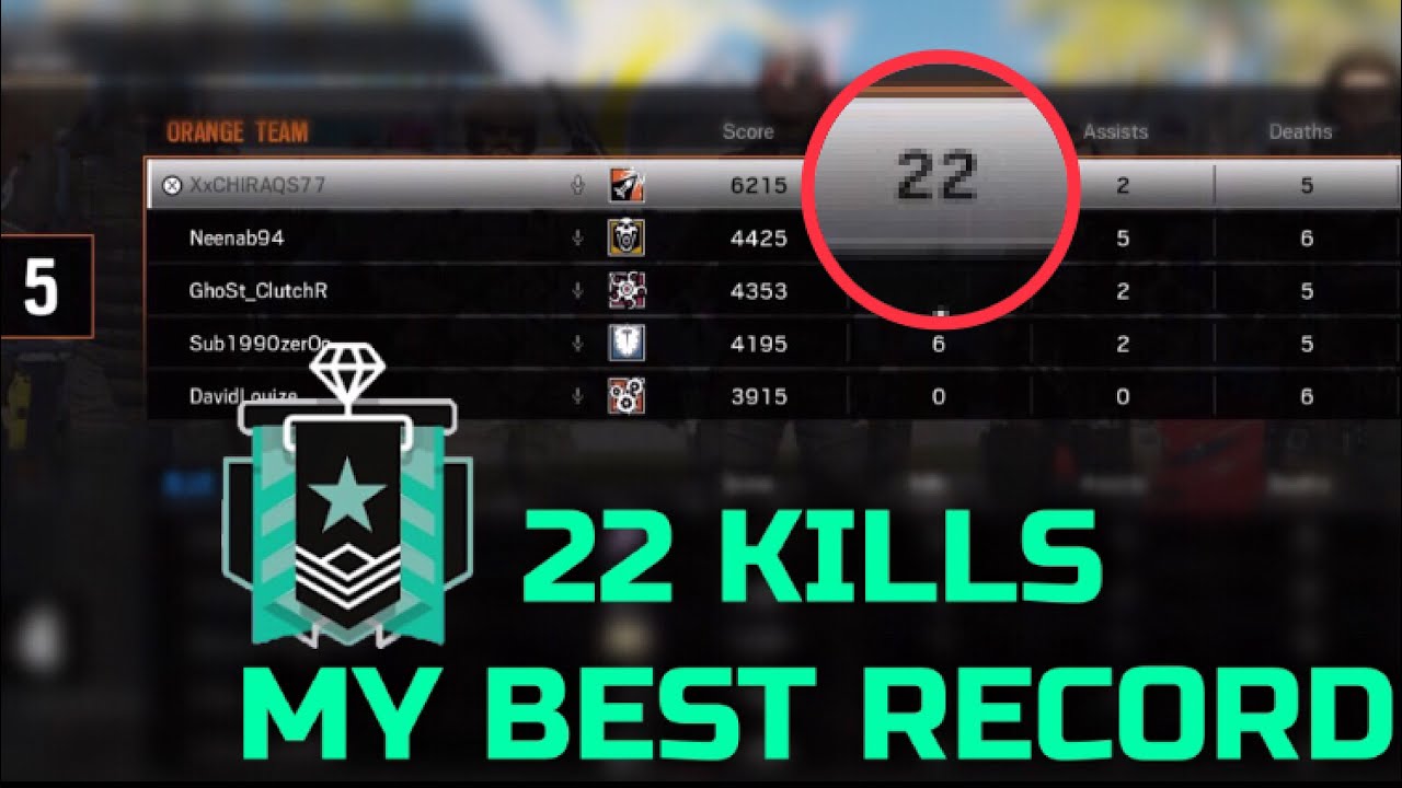 THE REAL DIAMOND CARRY 22 KILLS - Rainbow Six Siege