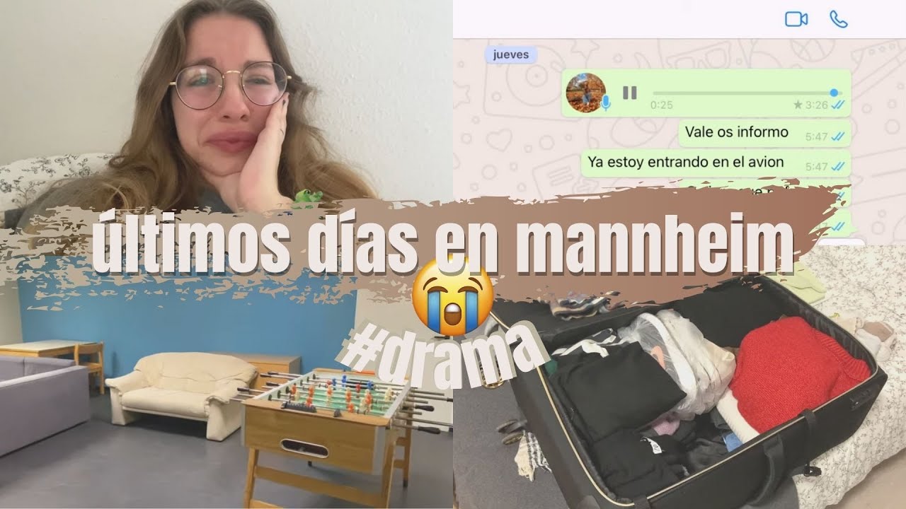 últimos días en mannheim💔 maleta, tour residencia y DRAMA avión | erasmus