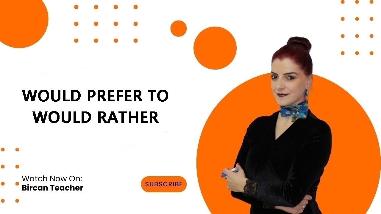 DERS 23 (B1 SEVİYE) WOULD PREFER TO / WOULD RATHER -  #ingilizce  #ingilizcekonuları #speaking