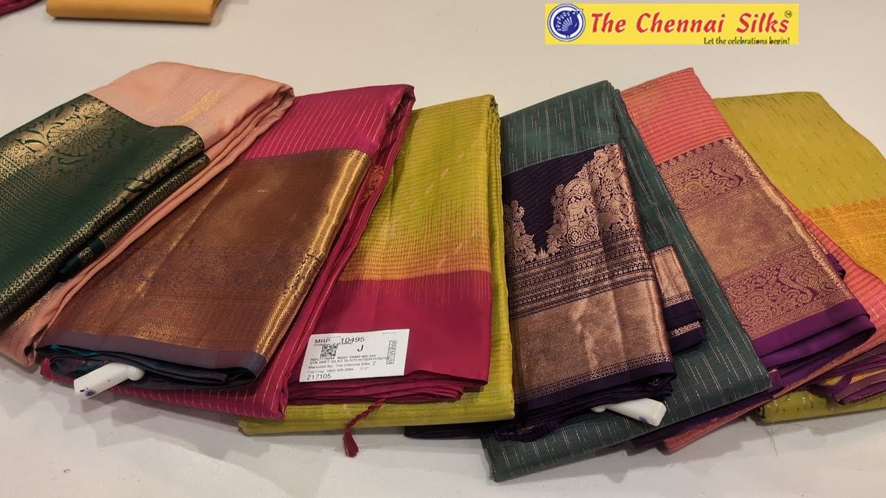 The Chennai silks💕மின்னும் sarees👌Oppanakara street coimbatore