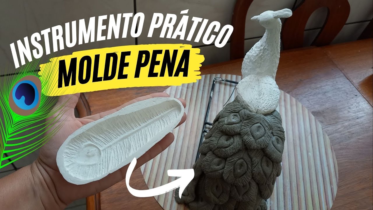 FAÇA UM  MOLDE PENA DE PAVÃO 🦚- faça e economize tempo