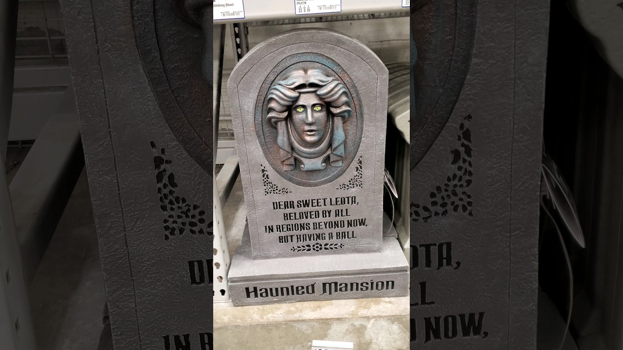 Disney's Haunted Mansion Life-size Madame Leota Tombstone Prop YouTube #Shorts Lowes Halloween