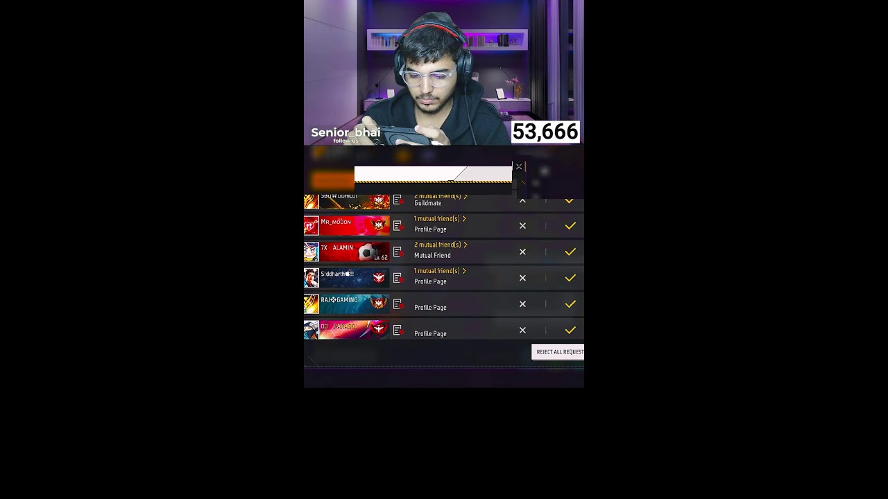🔴 LIVE | Top 1 Grandmaster Push 🔥 | Free Fire Shorts Live #shorts  #shortslive &nbsp;#freefire