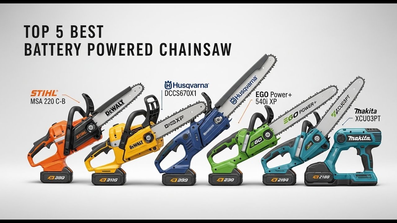 ✅Top 5 Best Battery Powered Chainsaw 2025 - Best Battery Powered Chainsaw Reviews