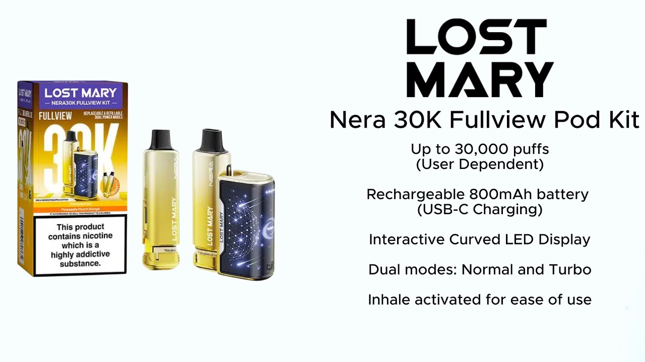 Lost Mary Nera 30K Fullview Pod Kit Unboxing & Setup