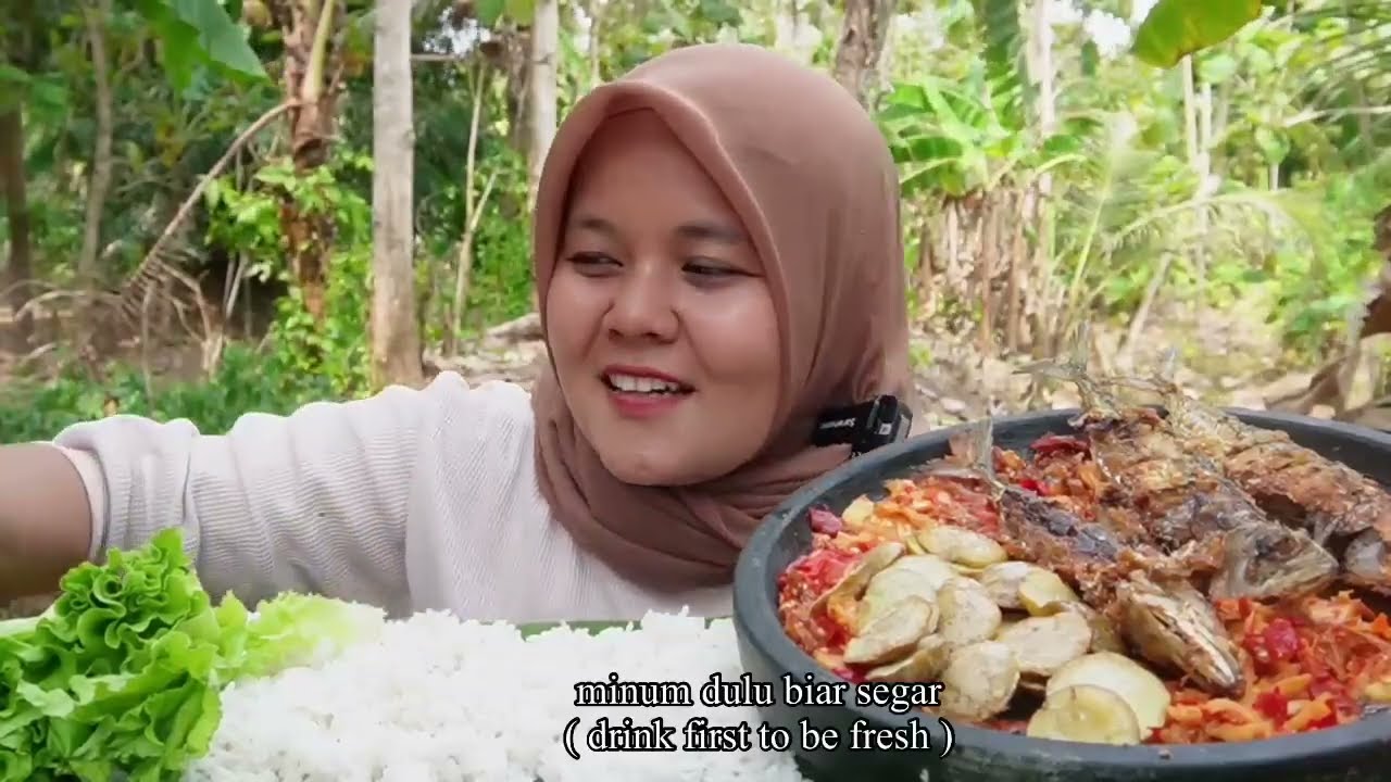 SAMBAL DINANASIN!! IKAN GORENG SAMBAL NANAS ASAM ASAM PEDAS TAMBAH JENGKOL GORENG LANGSUNG KALAP