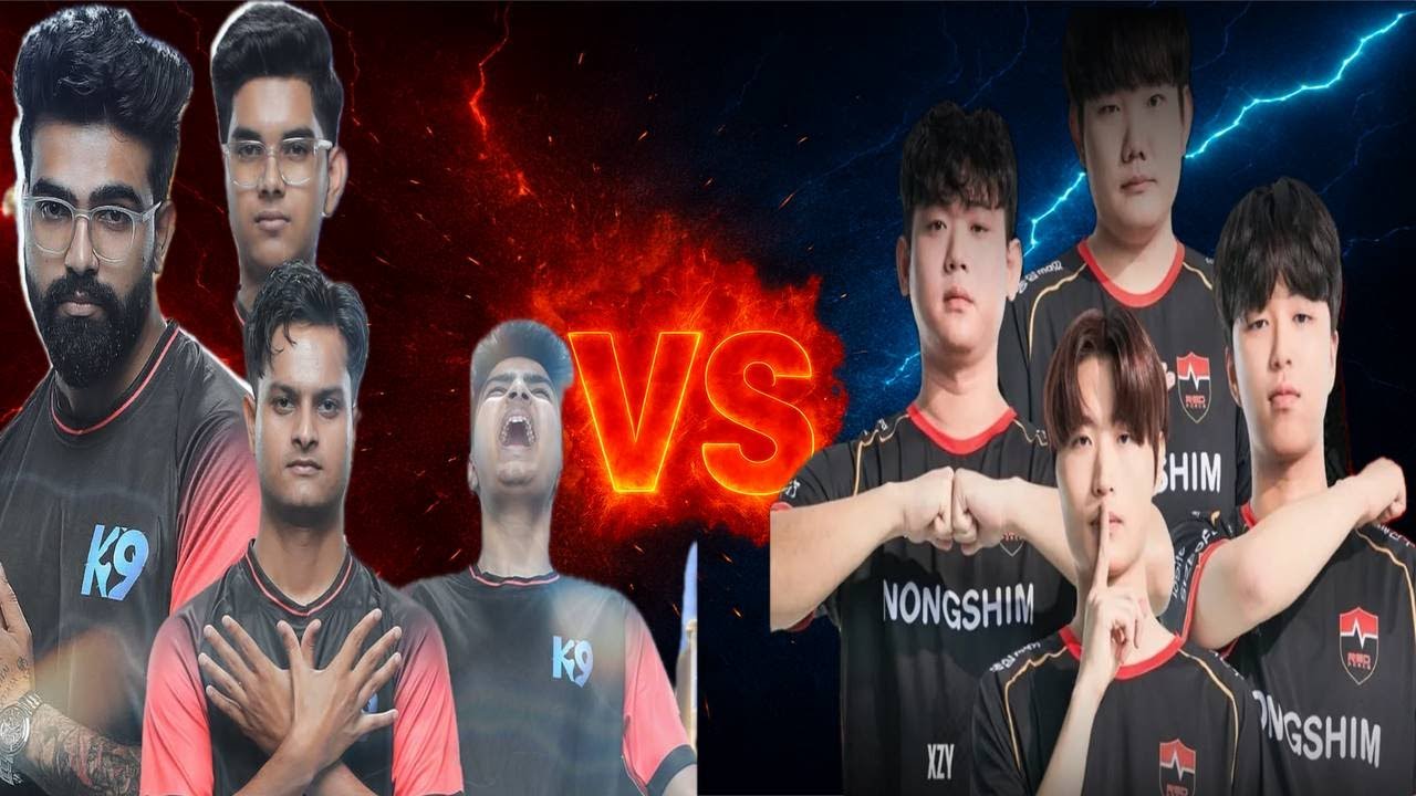 [PUBG Mobile] NS KR vs K9 (India) | 4v4 WOW Mode 🔥 | OB POV | Korea vs India 