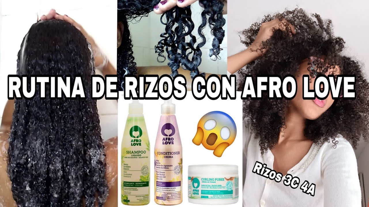 RUTINA DE RIZOS CON AFRO LOVE + RESEÑA 🇩🇴| Cabello rizado crespo textura 3c 4a|Rachell Santos