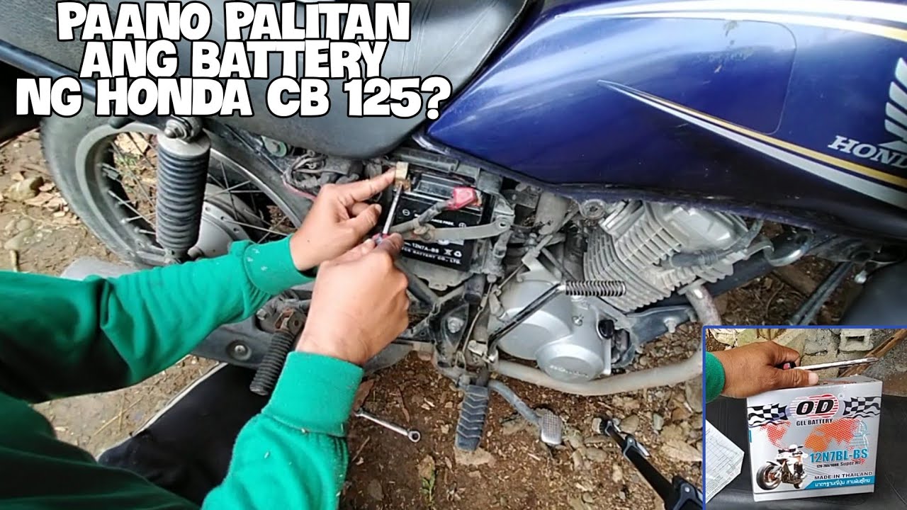 HOW TO CHANGE THE BATTERY OF HONDA CB125? STEP BY STEP
