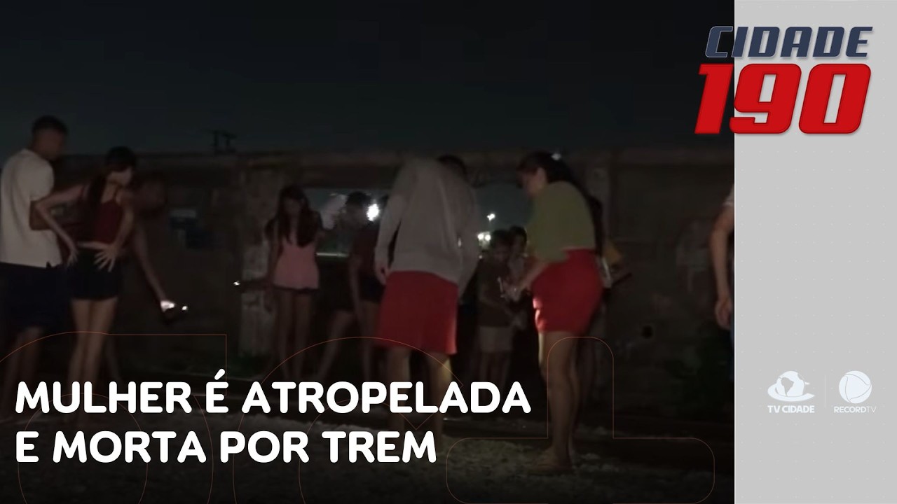 Mulher é atropelada e morta por trem ao tentar fazer travessia no trilho | Cidade 190