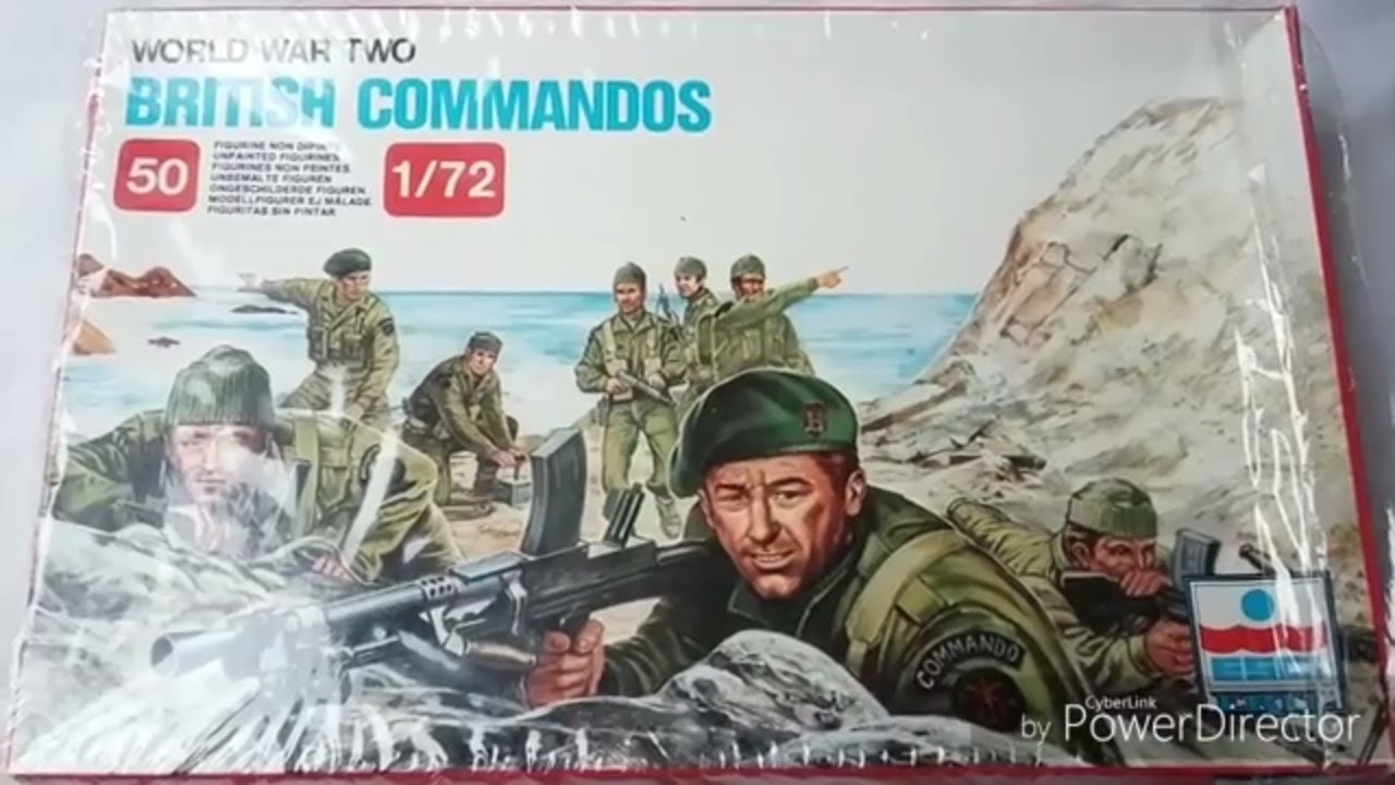 Обзор фигурки британских коммандос в масштабе 1/72.