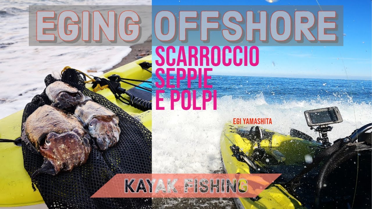 Kayak fishing - EGING OFFSHORE - SEPPIE POLPI a scarroccio - hobie passport 12 - uscita non onda