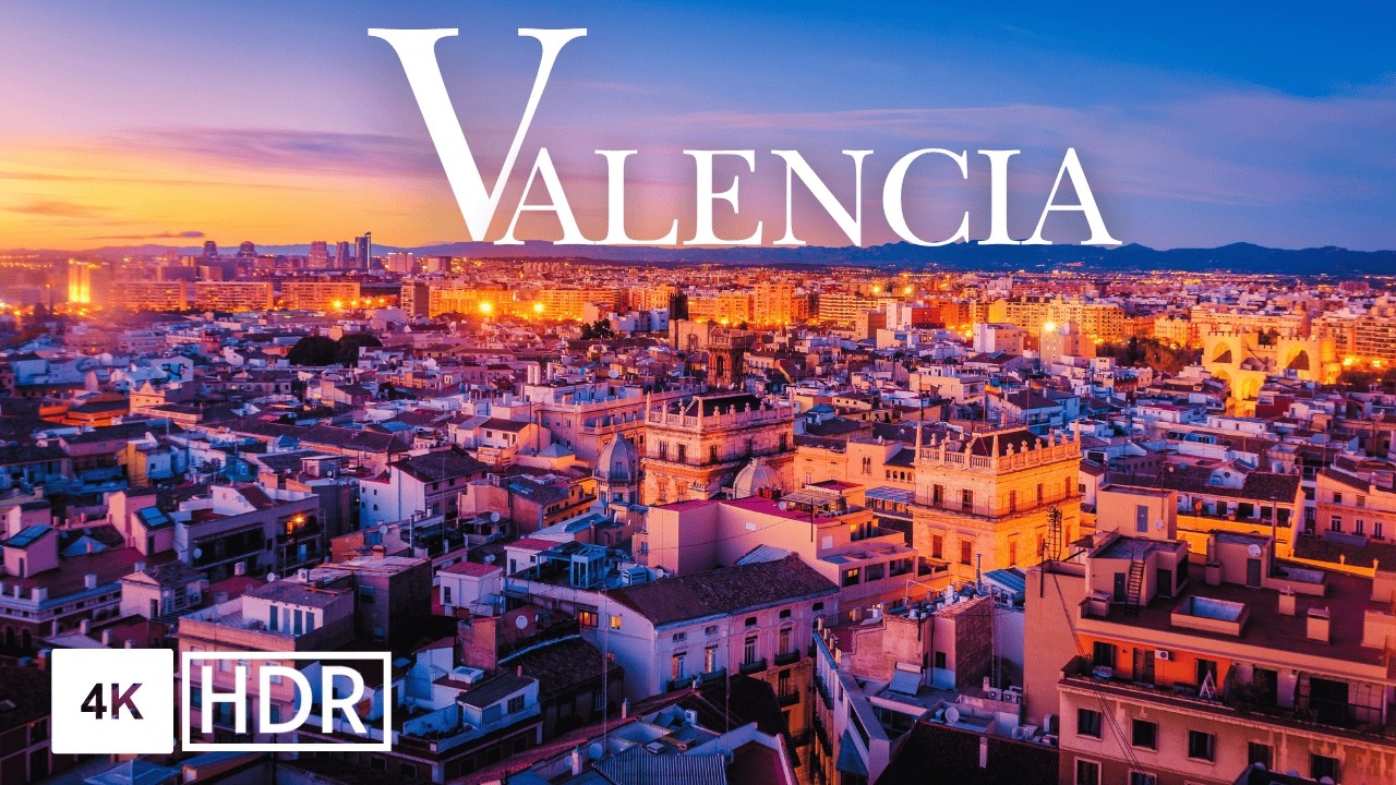 VALENCIA, Spain 🇪🇸 - Stunning 4K HDR 120 fps DRONE Video of beautiful spanish city