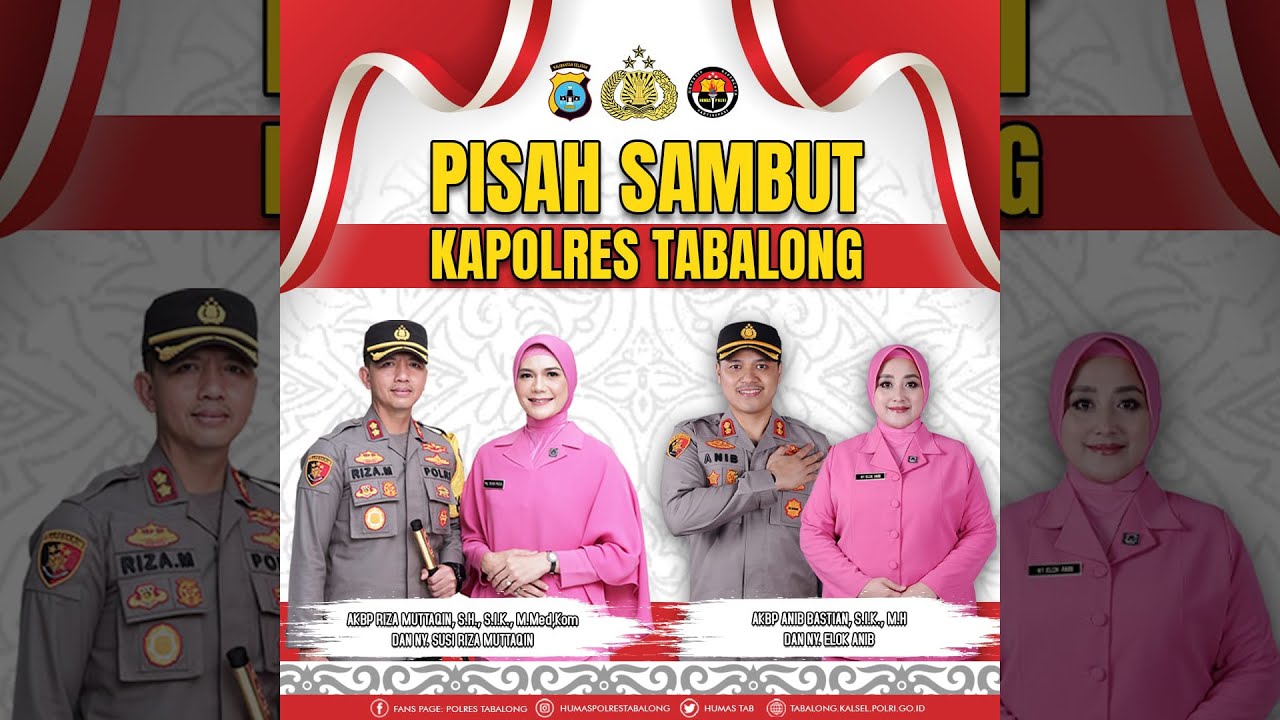 Pisah Sambut Kapolres Tabalong (AKBP Riza Muttaqin - AKBP Anib Bastian)