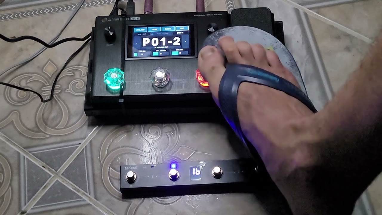 Hotone Ampero One MP80 + Chocolate M-Vave | Controlabilidade de GT100