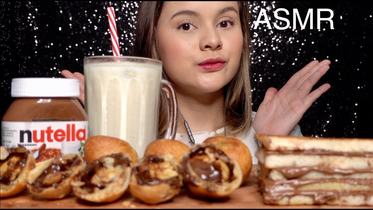 ASMR ROTI BAKAR NUTELLA, ROTI COKLAT MELELEH LUMER