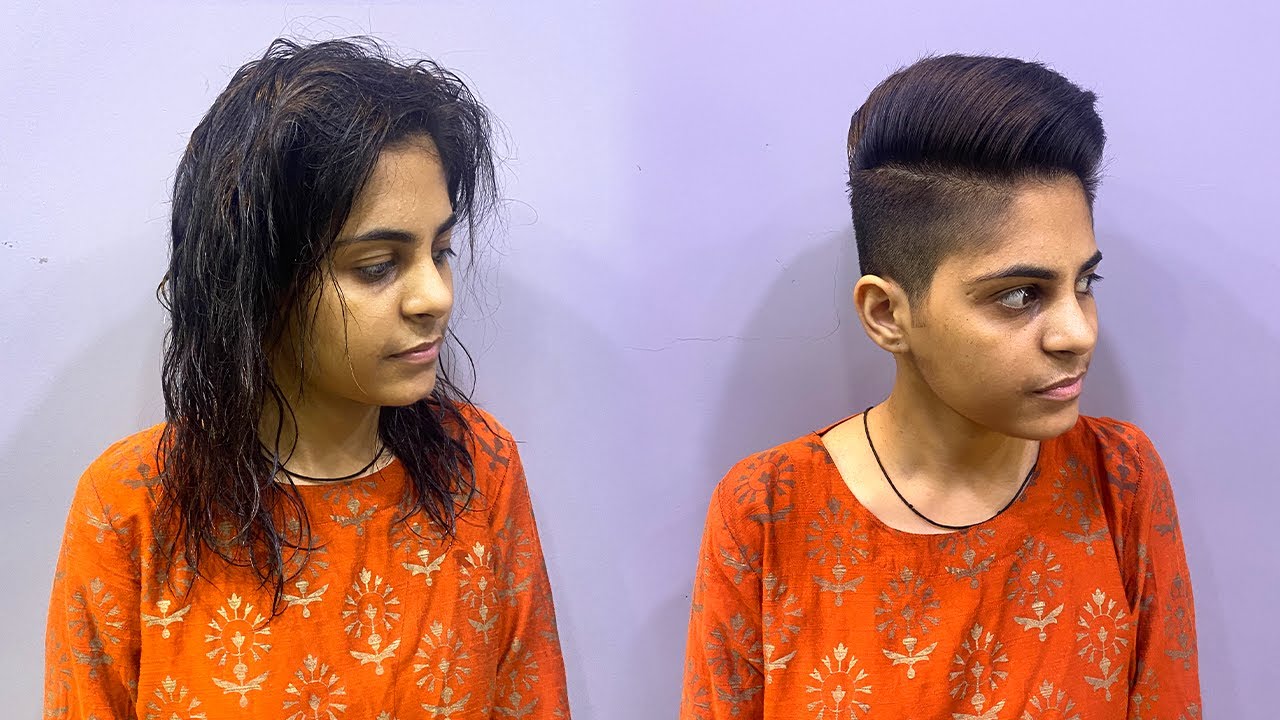 Shy☺Indian girl tries a 👉BOLD👈 haircut