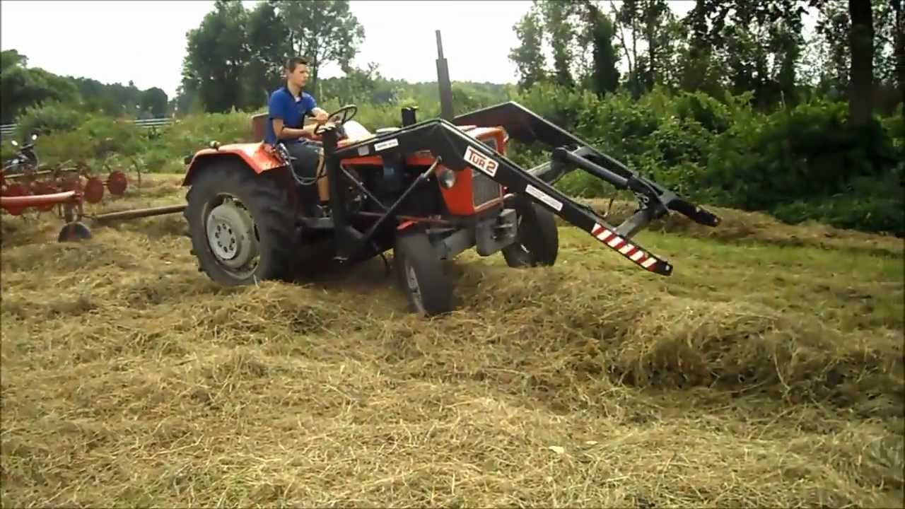 Sianokosy 2012 - prasowanie i zwożenie bel+wtopa |HD|