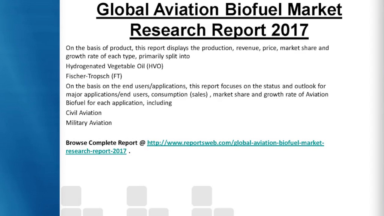 2017 Development of Aviation Biofuel Industry