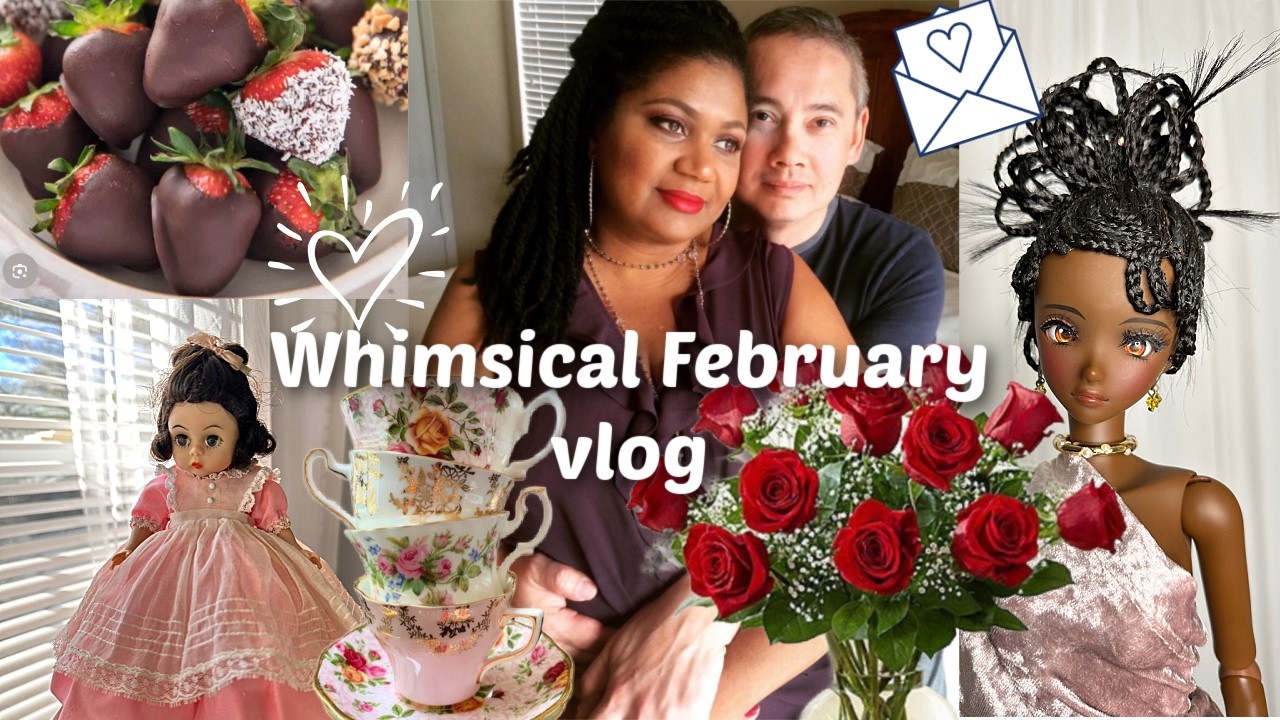 Thrfting in Raleigh, Valentines day💕Antique dolls ..A whimsical  🧚 🌈February vlog