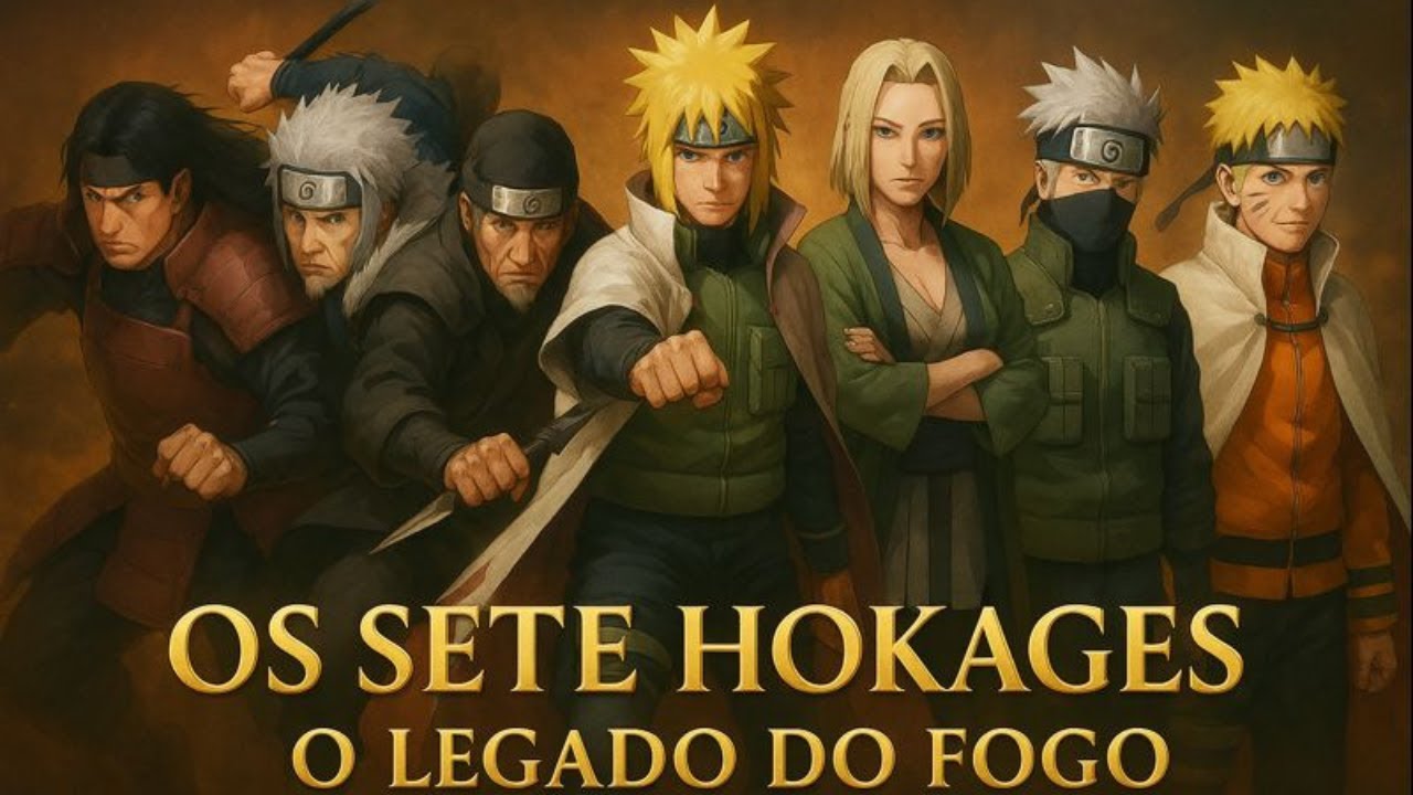 🔥 OS SETE HOKAGES – O Legado do Fogo | Rap Cinematográfico Completo 🔥