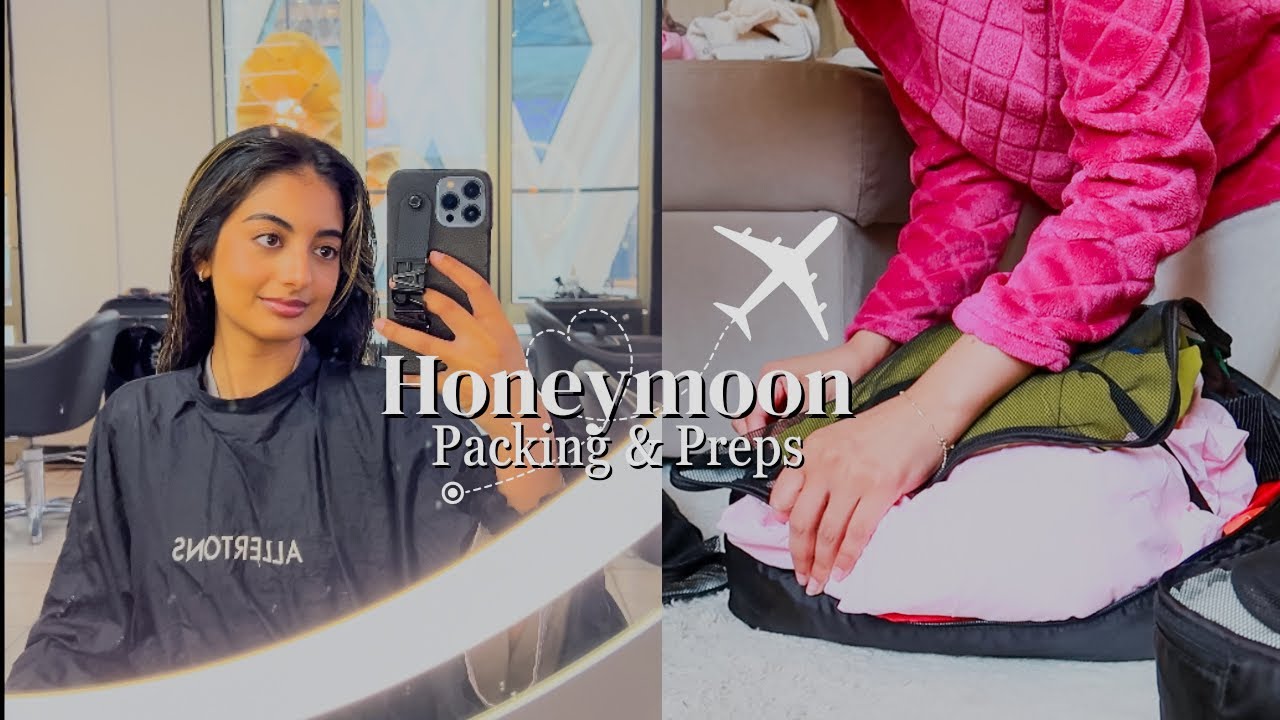 HONEYMOON PACKING & PREP | Hair refresh, shopping, packing and unboxing my new camera!