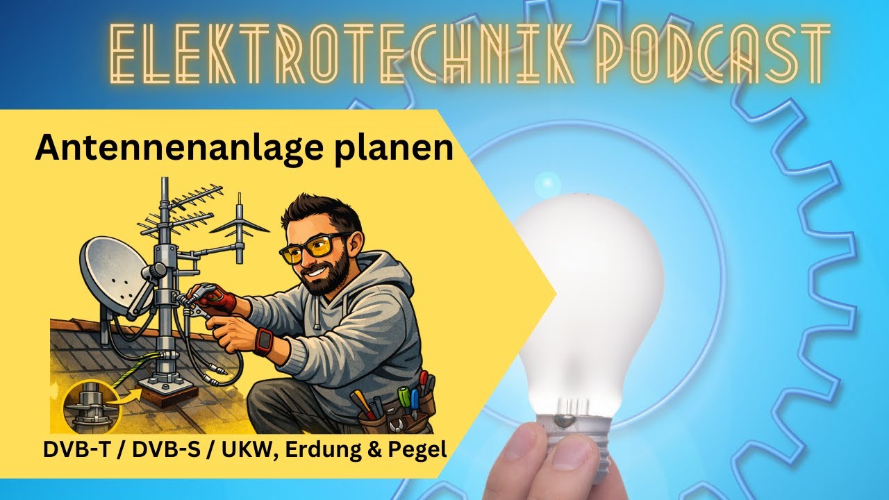 DVB-T / DVB-S / UKW-Antennenanlage planen: Mast, Erdung & Pegel wie in der Meisterprüfung