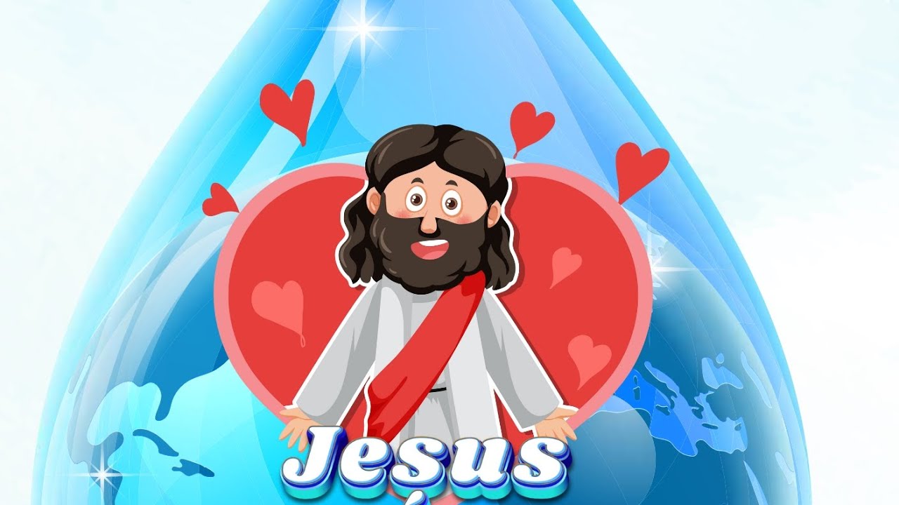 Recurso visual Jesus fonte de água viva💙