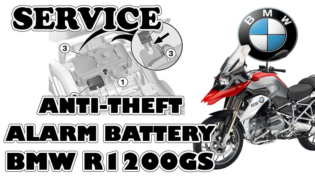 DWA warning on BMW R1200GS 2009+ (Diebstahlwarnanlage) anti-theft alarm battery replacement