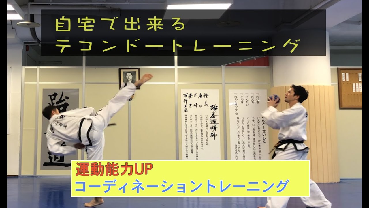 テコンドー&コーデイネーショントレーニング　自宅で遊びながら出来る練習　Taekwondo & Coordinationtrainig