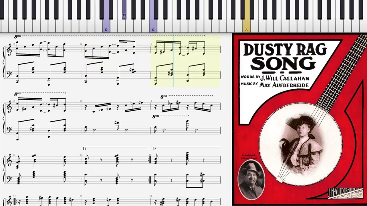 Dusty Rag by May Aufderheide (1908, Ragtime piano)