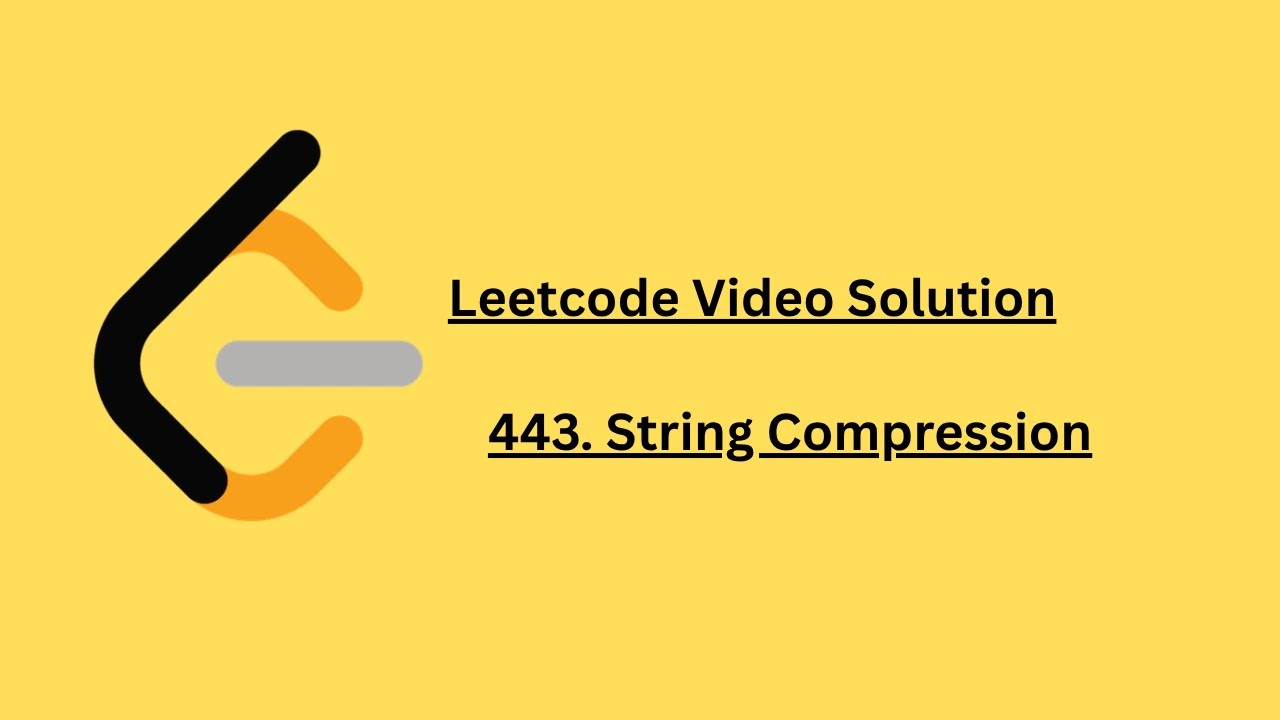 443. String Compression | Leetcode Video Solution | C++